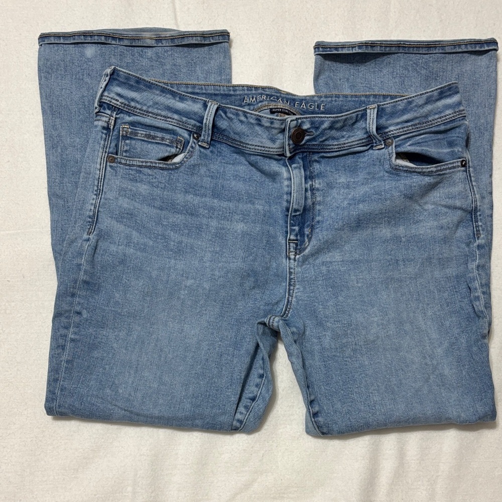 American Eagle Outfitters Women's Light Blue Skinny Jeans